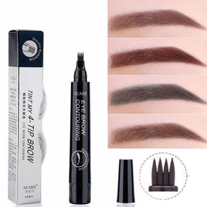 4 Tip Microblading Tattoo Eyebrow Pencil Brow Tattoo Pen Paint Makeup Eyebrows Waterproof Cosmetic Eye Brow Liner 5 Colors