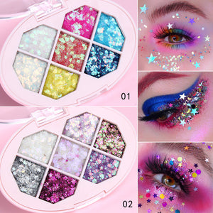 Glitter Eyeshadow Shimmer Face Jewels Pigment Body Face Eye Glitter Sequin Gel Cream Eye Shiny Skin face Sequin Body Glitter