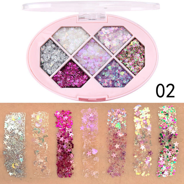 Glitter Eyeshadow Shimmer Face Jewels Pigment Body Face Eye Glitter Sequin Gel Cream Eye Shiny Skin face Sequin Body Glitter