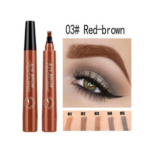 4 Tip Microblading Tattoo Eyebrow Pencil Brow Tattoo Pen Paint Makeup Eyebrows Waterproof Cosmetic Eye Brow Liner 5 Colors