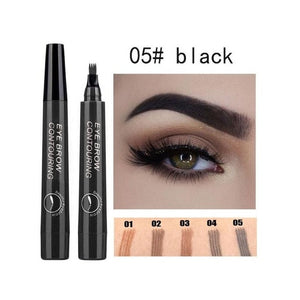 4 Tip Microblading Tattoo Eyebrow Pencil Brow Tattoo Pen Paint Makeup Eyebrows Waterproof Cosmetic Eye Brow Liner 5 Colors